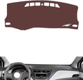Leather Dashboard Cover Compatible with Chevy Lova RV 2016-2018,Dash Board Cover mat Anti-Slip Sun-Proof and dust-Proof(Brown)
