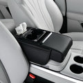 Armrest Pad for Car w/Type-C Charging Interface, Car Center Console Cup Holder, Interior Car Accessories, 2 Sizes& Styles (Upgraded Version, Black, M: 35×20.5×7cm / 13.78×8.07×2.76’’)