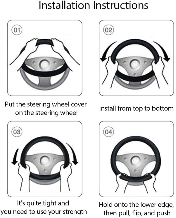 Steering Wheel Cover for Ford Bronco Sport 2024 2023 2022 2021-, Leather Easy Installation Car Interior Accessories Breathable Auto Protector Non Slip Grip,Orange