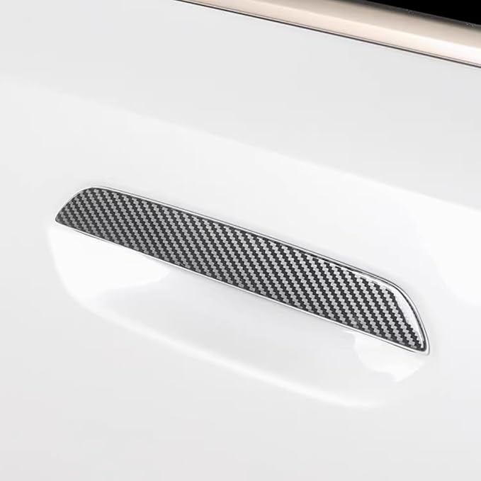 Car Exterior Door Handle Sticker Compatible with BMW X3 M50 xDrive 2025 2026, Door Handle Protector Trim (Carbon Fiber Pattern)