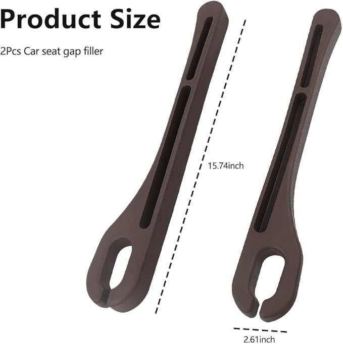 2PCS Car Seat Gap Filler Organizer,Upgrade Car Side Seat Gap Filler with Phone Holder,Multifunctional Car Seat Filler Gap Space Prevents Things Dropping for Cars,SUVs (Brown)