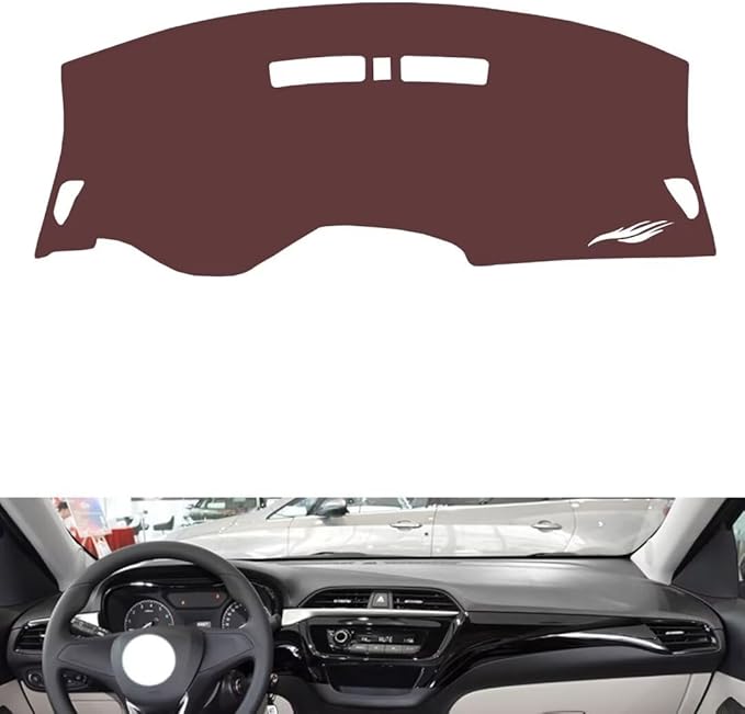 Leather Dashboard Cover Compatible with Buick Excelle 2018-2020，Dash Cover, Non-Slip Dash Cover, Dash mat Dashboard Cover, Interior Dash Covers
