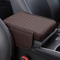 Car Armrest Pad for Subaru Forester SK SJ SH SG SF 5/4/3/2.Gen 2003-2025 Leather Armrest Box Mat Center Console Cushion Pad Universal Armrest Seat Box Cover Protector,Brown, normal