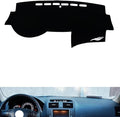 leather dashboard cover Compatible with HONDA Accord Ⅶ，dash cover（black）