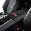 BOYOUS Armrest Cover Center Console Pad Full Protection Console Leather Arm Rest Interior Accessories Fit for Chevrolet Camaro 2010-2015-Black Stitches