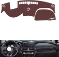 Leather Dashboard Cover Compatible with HyundaiHyundai New Santafe（HUD） 2019-2023，Dash Cover, Non-Slip Dash Cover, Dash mat Dashboard Cover, Interior Dash Covers