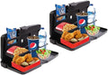 VaygWay Foldable Car Food Tray Holder Multi- Functional Portable Auto Food and Drink Holder– Black Eating Organizer Backseat Car Tray – Kids Table Food Holder Desk- Laptop, Meal (2 Pack Black)