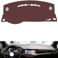 Leather Dashboard Cover Compatible with Buick Verano GS（No Warning Light），Dash Cover, Non-Slip Dash Cover, Dash mat Dashboard Cover, Interior Dash Covers
