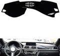 leather dashboard cover Compatible with BMW M3（speaker） 2014-2018，dash cover（black）