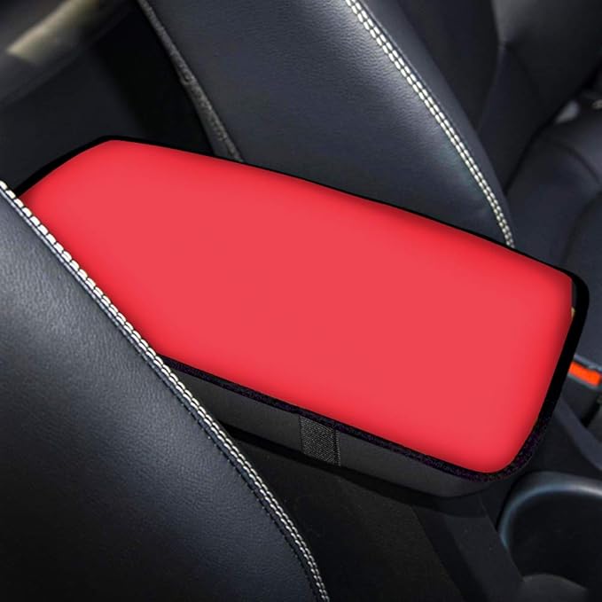 Red Car Center Console Armrest Cover for Decoration and Console Protector for Car