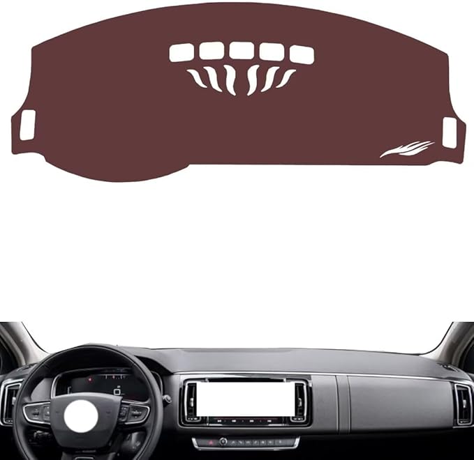 Leather Dashboard Cover Compatible with Citroen C6，Dash Cover, Non-Slip Dash Cover, Dash mat Dashboard Cover, Interior Dash Covers
