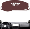 Leather Dashboard Cover Compatible with Citroen C6,Dash Board Cover mat Anti-Slip Sun-Proof and dust-Proof(Brown)