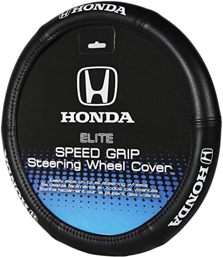 Plasticolor 006732I01 Elite Series Speed Grip 'Honda' Steering Wheel Cover , black