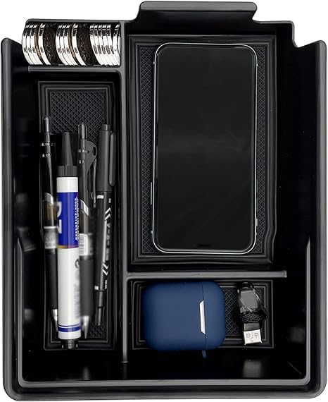 Center Console Organizer Compatible with Hyundai Palisade 2022 2021 2020 Accessories (Black)