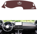 Leather Dashboard Cover Compatible with Honda ZRV,Dash Board Cover mat Anti-Slip Sun-Proof and dust-Proof(Brown)