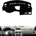leather dashboard cover Compatible with Peugeot 307，dash cover（black）