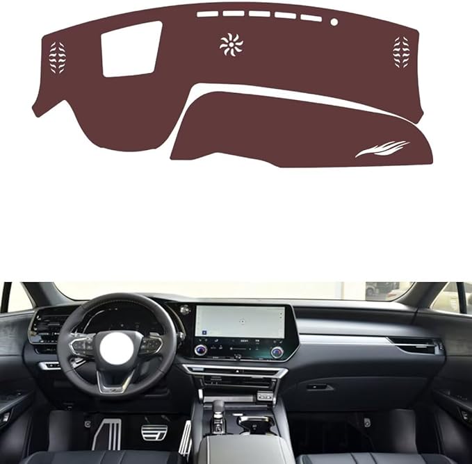 Leather Dashboard Cover Compatible with LEX RX（HUD） 2023，Dash Cover, Non-Slip Dash Cover, Dash mat Dashboard Cover, Interior Dash Covers