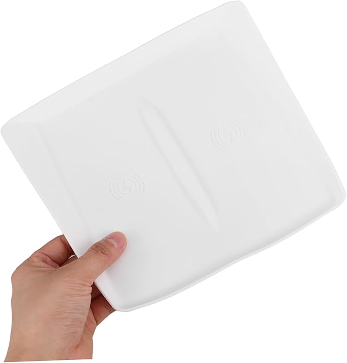 NUOBESTY Charging Pad for Silicone Non- Center Console Mat Easy Installation Design White Interior Accessory for Phone Charging