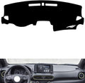 leather dashboard cover Compatible with HyundaiHyundai ENCINO，dash cover（black）