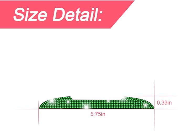 4 PCS Bling Rhinestone Car Door Handle Scratch Protector, Universal for All Cars, Vehicles, SUVs, Car Side Rearview Mirror, Car Door Edge Guard, Car Exterior Accessories for Women Men (Green)