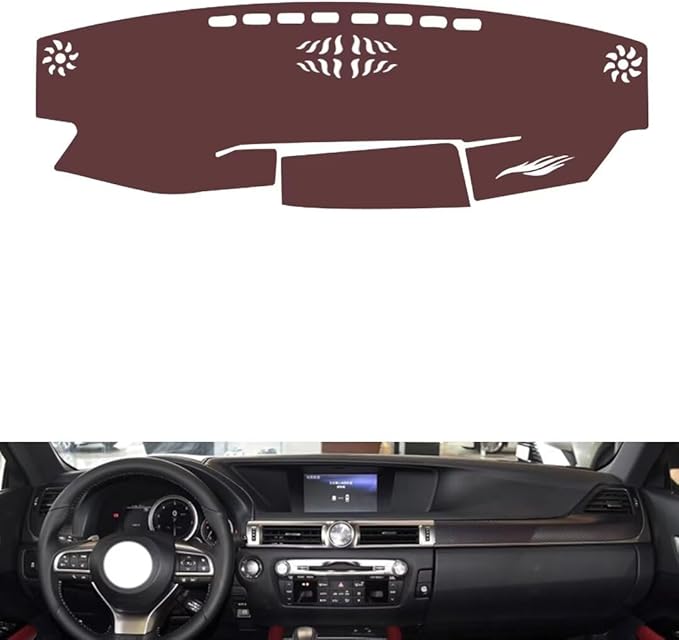 Leather Dashboard Cover Compatible with LEX GS 2012-2018，Dash Cover, Non-Slip Dash Cover, Dash mat Dashboard Cover, Interior Dash Covers