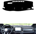 leather dashboard cover Compatible with Ford ranger wildtrak 2015，dash cover（black）