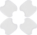 WORCAS 4Pcs Semi-Transparent Carbon Fiber Like Car Door Handle Cup Protective Sticker Auto Door Paint Guard(M)
