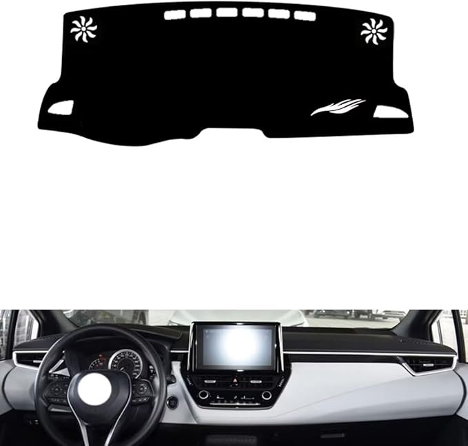 leather dashboard cover Compatible with Toyota Allion，dash cover（black）