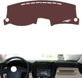 Leather Dashboard Cover Compatible with KIA Sportage JE KM 2005-2010,Dash Board Cover mat Anti-Slip Sun-Proof and dust-Proof(Brown)