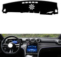 leather dashboard cover Compatible with Mercedes CLE，dash cover（black）