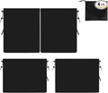 4PCS Car Privacy Curtain, Removable Auto Rear Seat & Side Window Sunshade Divider Curtain with Storage Bag, Backseat Partition Curtains Window Covers for Camping Nap Sleeping
