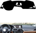 leather dashboard cover Compatible with BMW NEW 5 series（NO HUD） 2018-2023，dash cover（black）