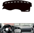 leather dashboard cover Compatible with Mitsubishi Lancer，dash cover（black）
