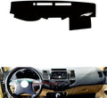 leather dashboard cover Compatible with Toyota Fortuner Fortuner 2009-2015，dash cover（black）
