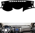 leather dashboard cover Compatible with Nissan TERRA，dash cover（black）