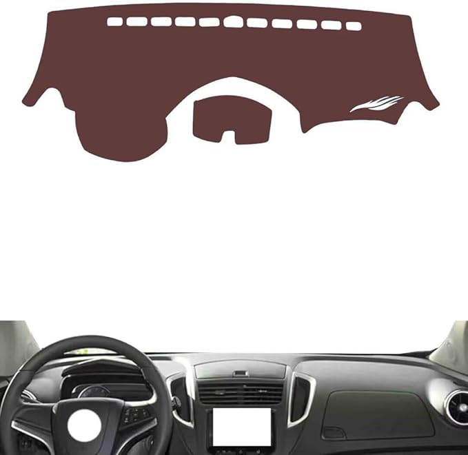 Leather Dashboard Cover Compatible with Chevy Trax 2014-2016，Dash Cover, Non-Slip Dash Cover, Dash mat Dashboard Cover, Interior Dash Covers