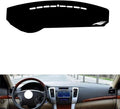 Leather Dashboard Cover Compatible with Hyundai Sonata 2006-2008，Dash Cover（Black）