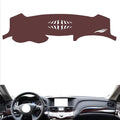Leather Dashboard Cover Compatible with Infiniti Q70L,Dash Board Cover mat Anti-Slip Sun-Proof and dust-Proof(Brown)