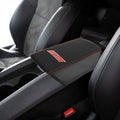 BOYOUS Armrest Cover Center Console Pad Full Protection Console Leather Arm Rest Interior Accessories Fit for Chevrolet Camaro 2010-2015-Red Stitches