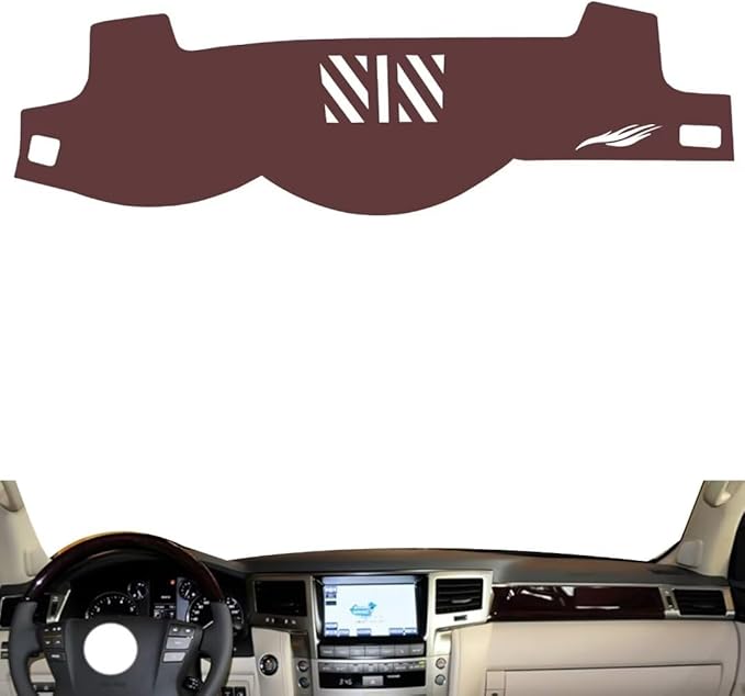 Leather Dashboard Cover Compatible with LEX LX 2007-2013，Dash Cover, Non-Slip Dash Cover, Dash mat Dashboard Cover, Interior Dash Covers