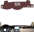 Leather Dashboard Cover Compatible with LEX LX 2007-2013,Dash Board Cover mat Anti-Slip Sun-Proof and dust-Proof(Brown)