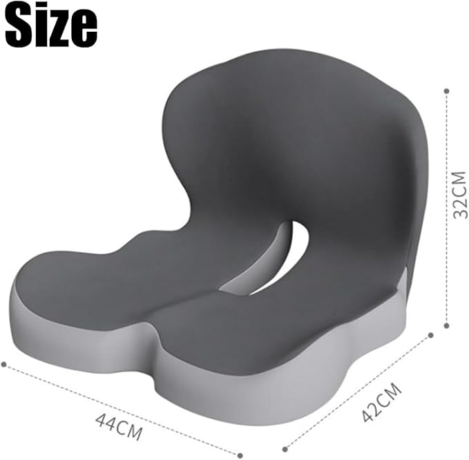 Back and Seat Cushion, Trucker Seat Cushions for Long Sitting, Car seat Cushion with Back Support, Seats Cushions for Lumbar Pain and Supporting The HIPS, Trucker Essentials (F)