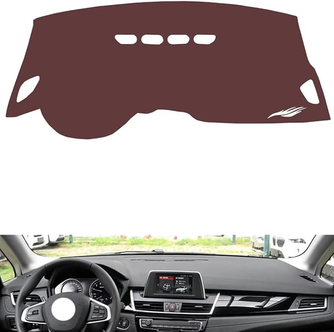 Leather Dashboard Cover Compatible with BMW 2 Series Travel Version，Dash Cover, Non-Slip Dash Cover, Dash mat Dashboard Cover, Interior Dash Covers