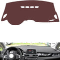 Leather Dashboard Cover Compatible with BMW 2 Series Travel Version,Dash Board Cover mat Anti-Slip Sun-Proof and dust-Proof(Brown)