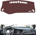 generic leather dashboard cover Compatible with Buick Encore 2016-2018，dash cover, Non-Slip Dash Cover, Dash mat Dashboard Cover, Interior Dash Covers, brown