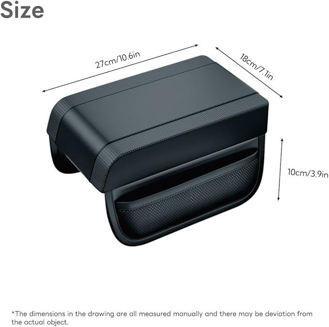 Civenhhd Car Armrest Pad, Universal Armrest Cushion Pad, Leather Armrest Box Pad