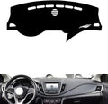 leather dashboard cover Compatible with Chevy Cavalier 2016-2019，dash cover（black）