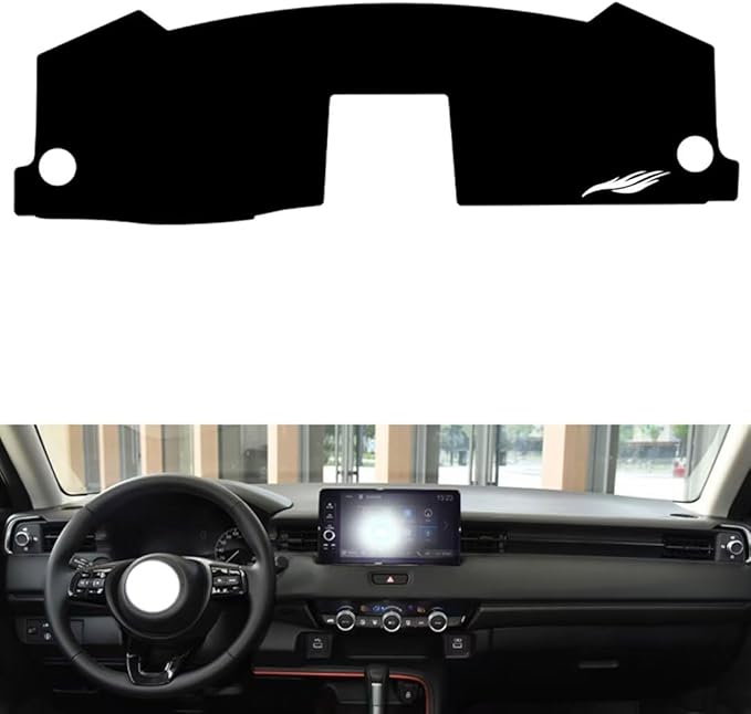 leather dashboard cover Compatible with HONDA XRV 2023-2024，dash cover（black）
