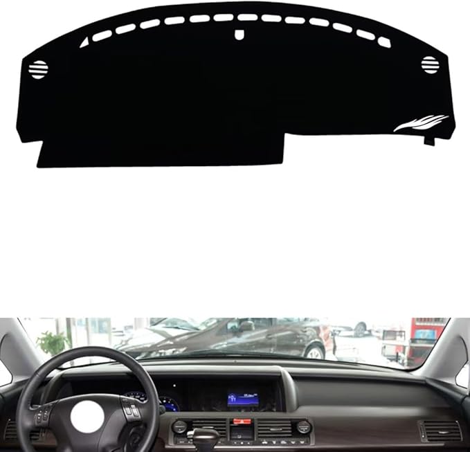 leather dashboard cover Compatible with HONDA Elysion 2012-2015，dash cover（black）