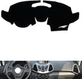 leather dashboard cover Compatible with FORD Ecosport（navigation） 2013-2017，dash cover（black）